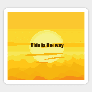 this is the way Sticker